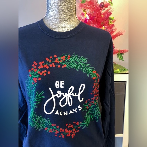 Be Joyful Always Long Sleeve Tee - Picture 2 of 4